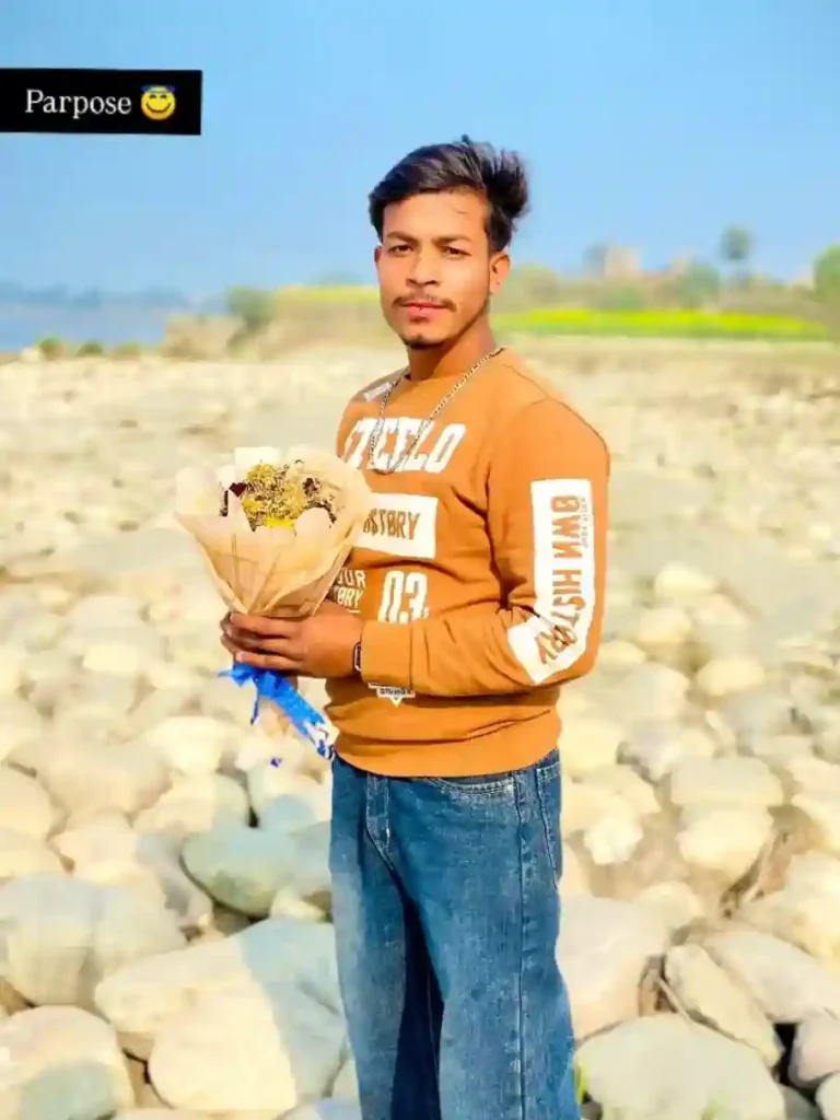 Intense eye contact portrait of Gunda Kashyap