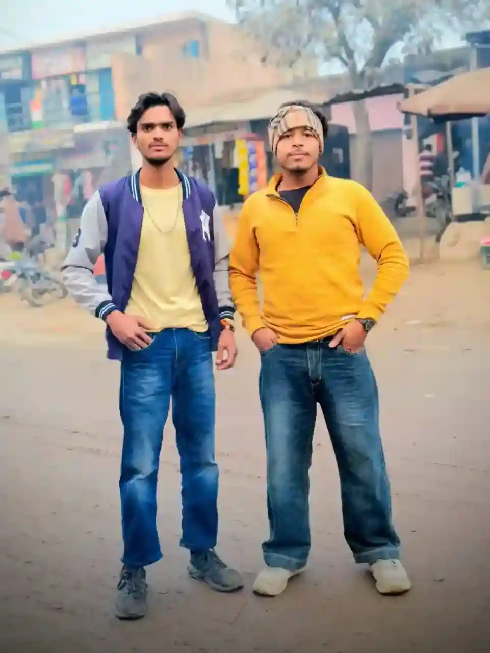 Red aesthetic gunda look of Kashyap Bidoliya