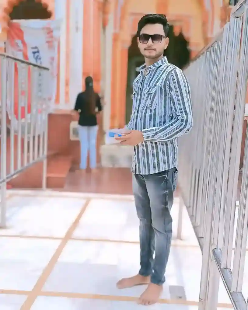 Young boy casual look photo