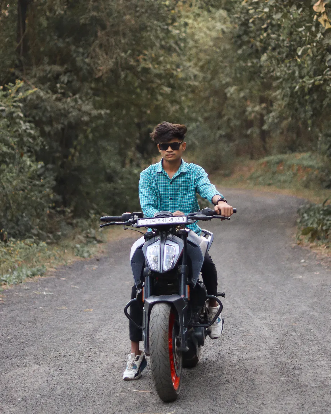 Black and white artistic close-up portrait