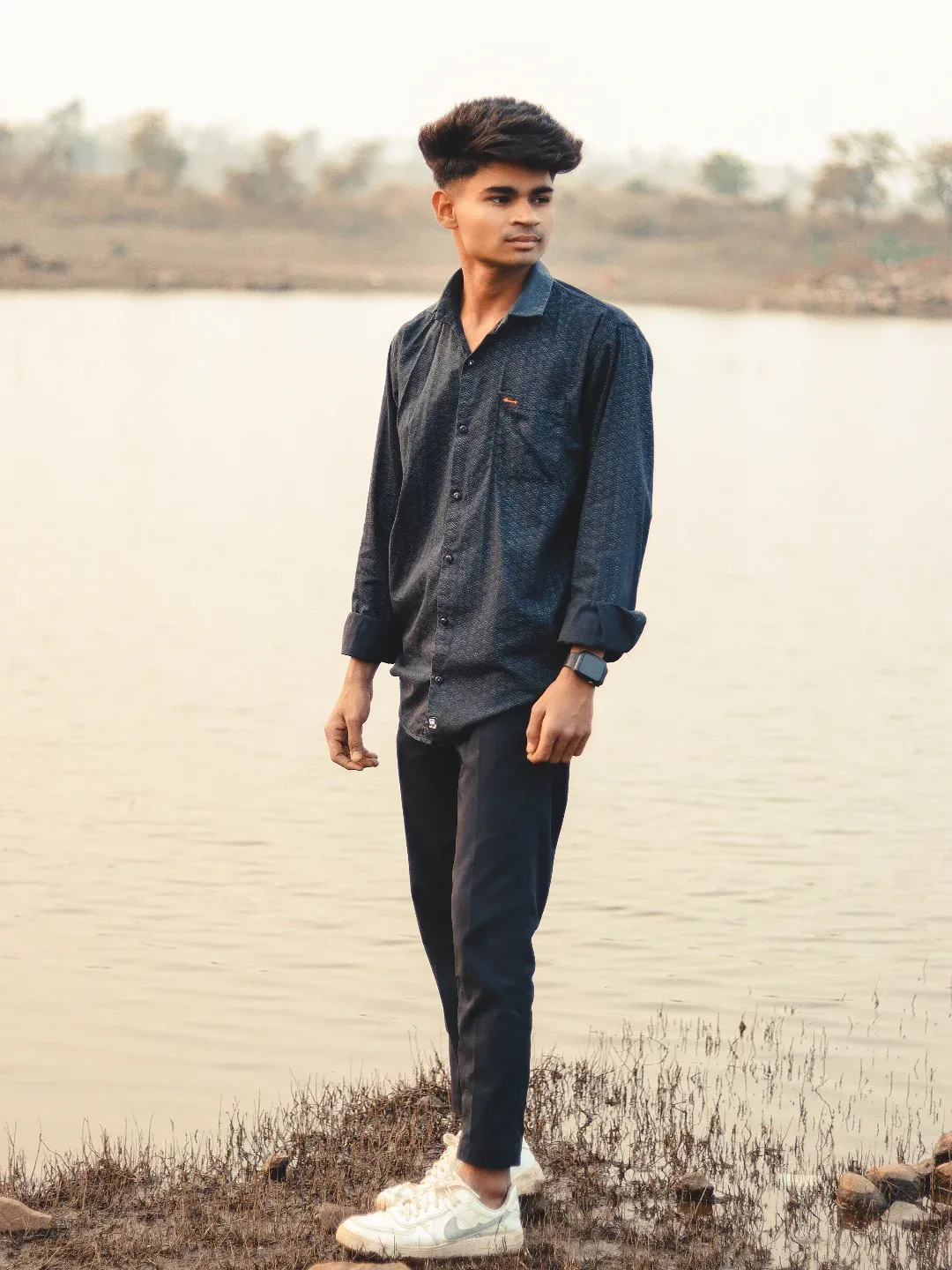 Dramatic lighting portrait of Tejas