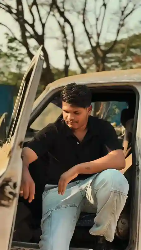 captured in a deep thinking candid moment