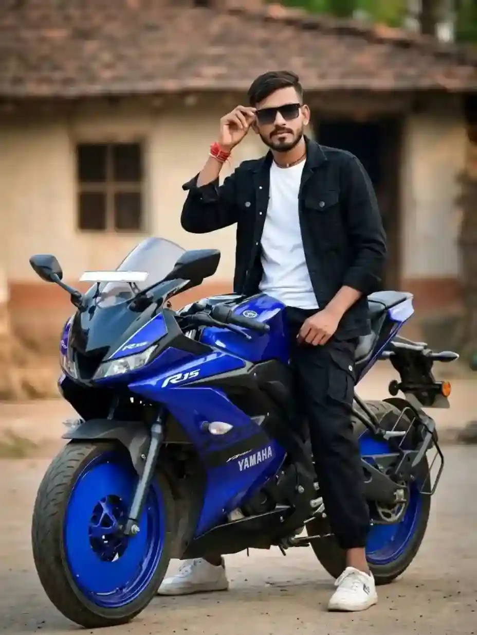 Trendy streetwear look featuring a model in a denim jacket pose