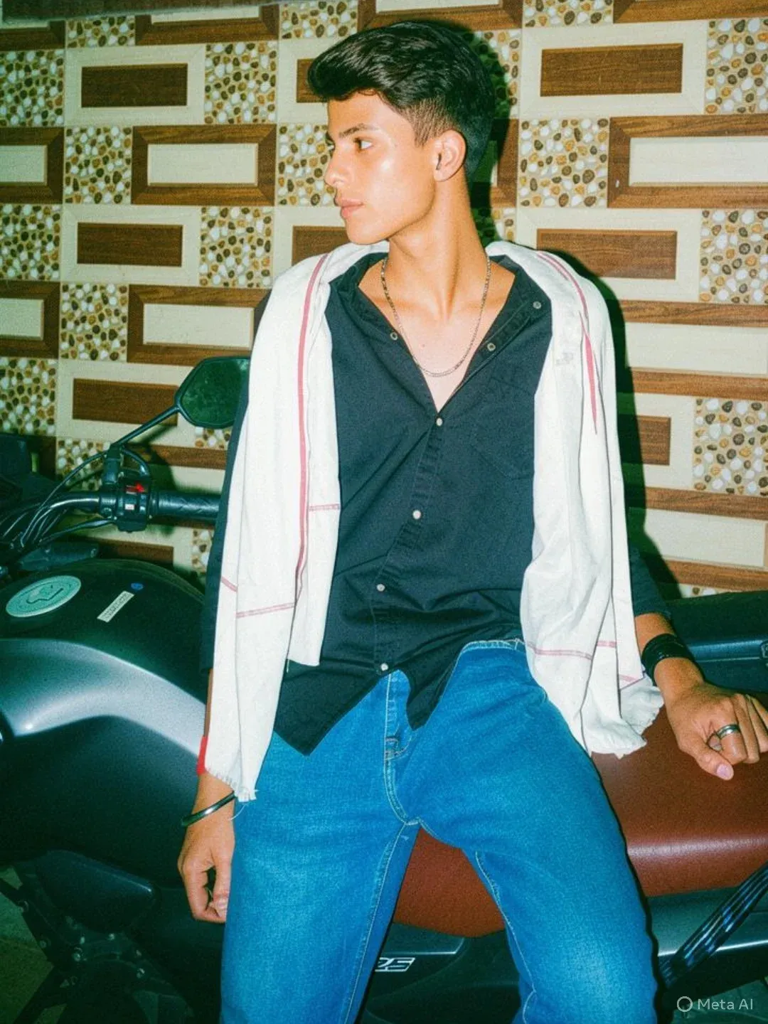 Akash Yadav modern fashion outfit pose