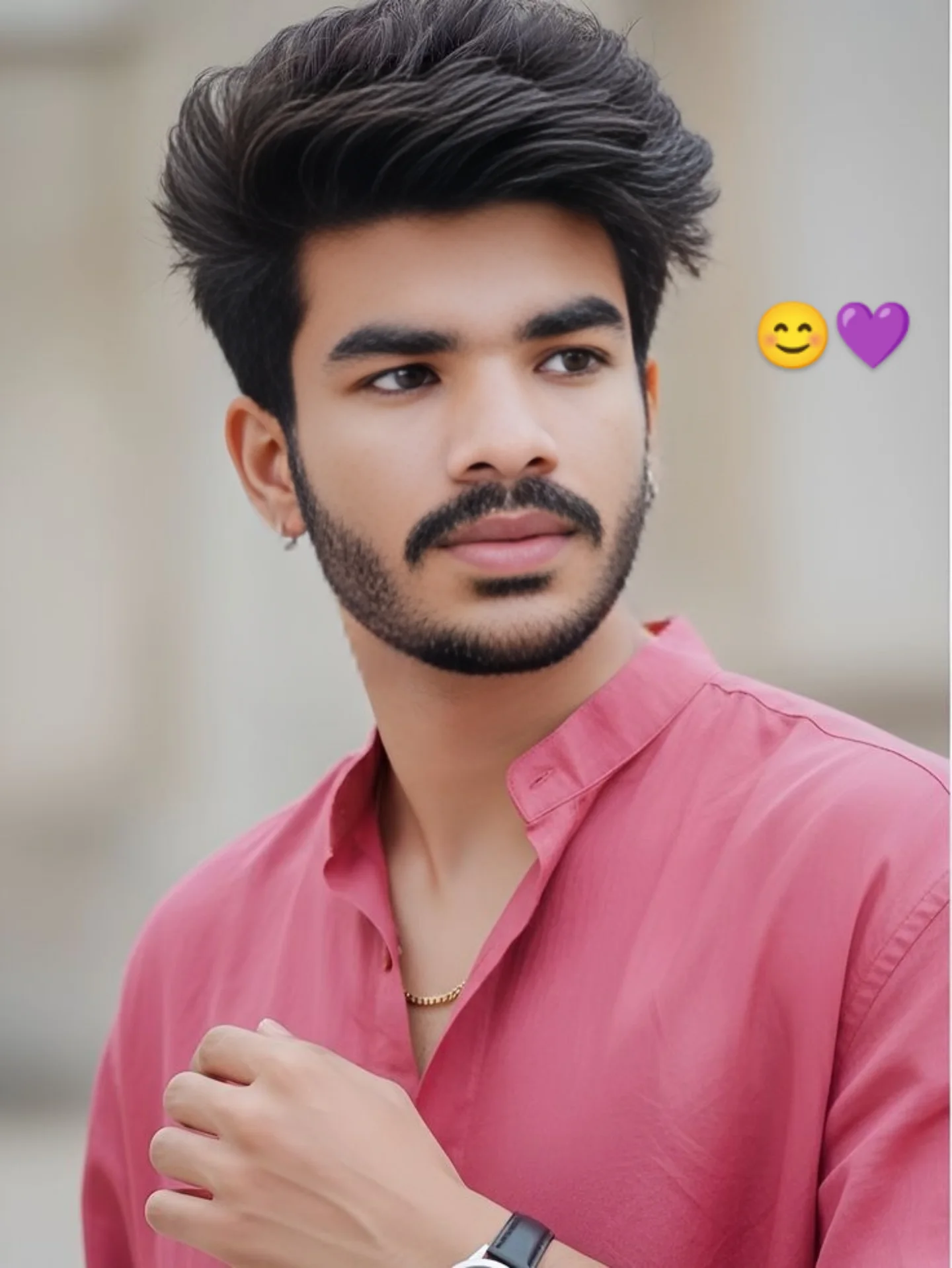 Chaurasia male model posing outdoors with modern outfit