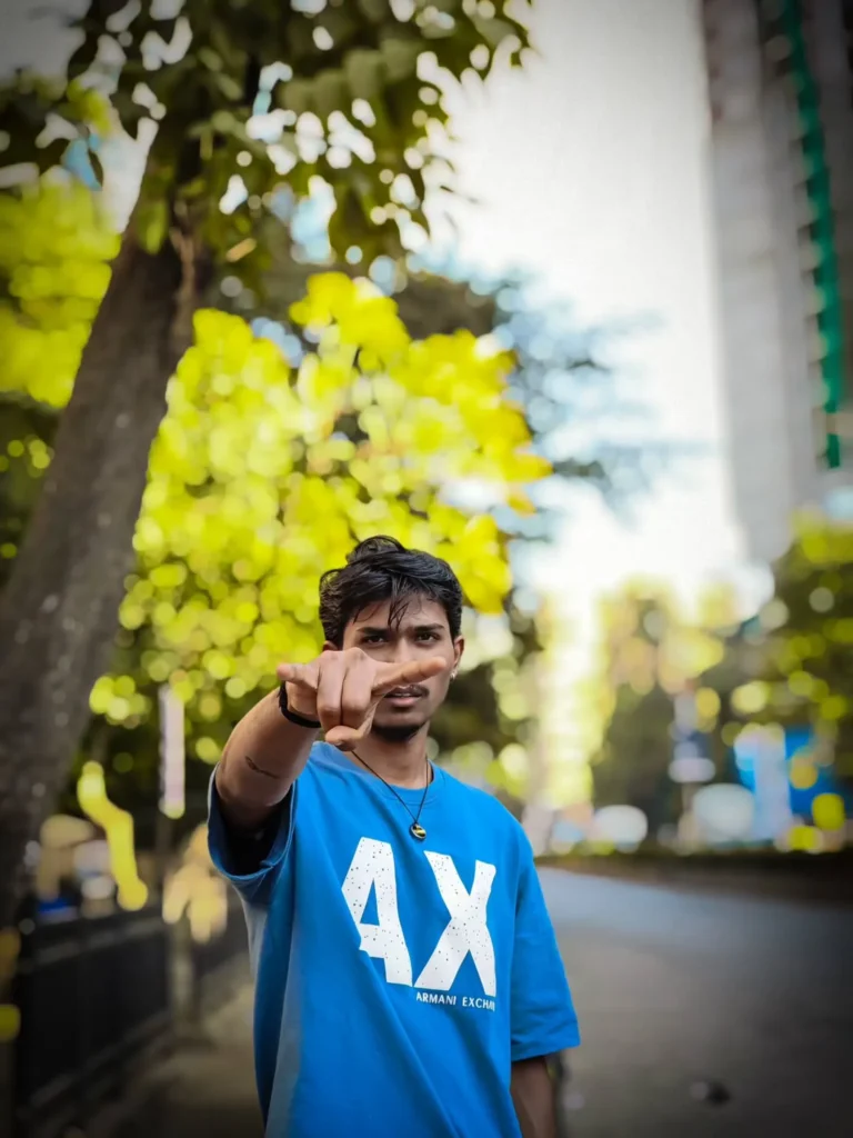 Attitude look portrait of Nitish Chaudhary