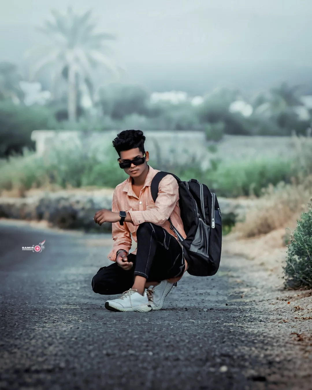 Samir Bike Lover Stylish Pose