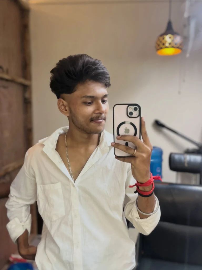 Subham in a rainy-day photoshoot