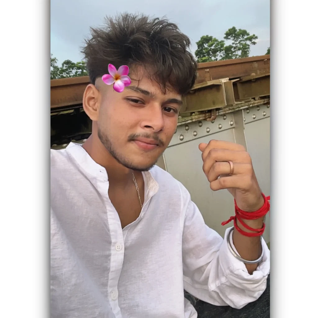 Natural smiling portrait of Subham
