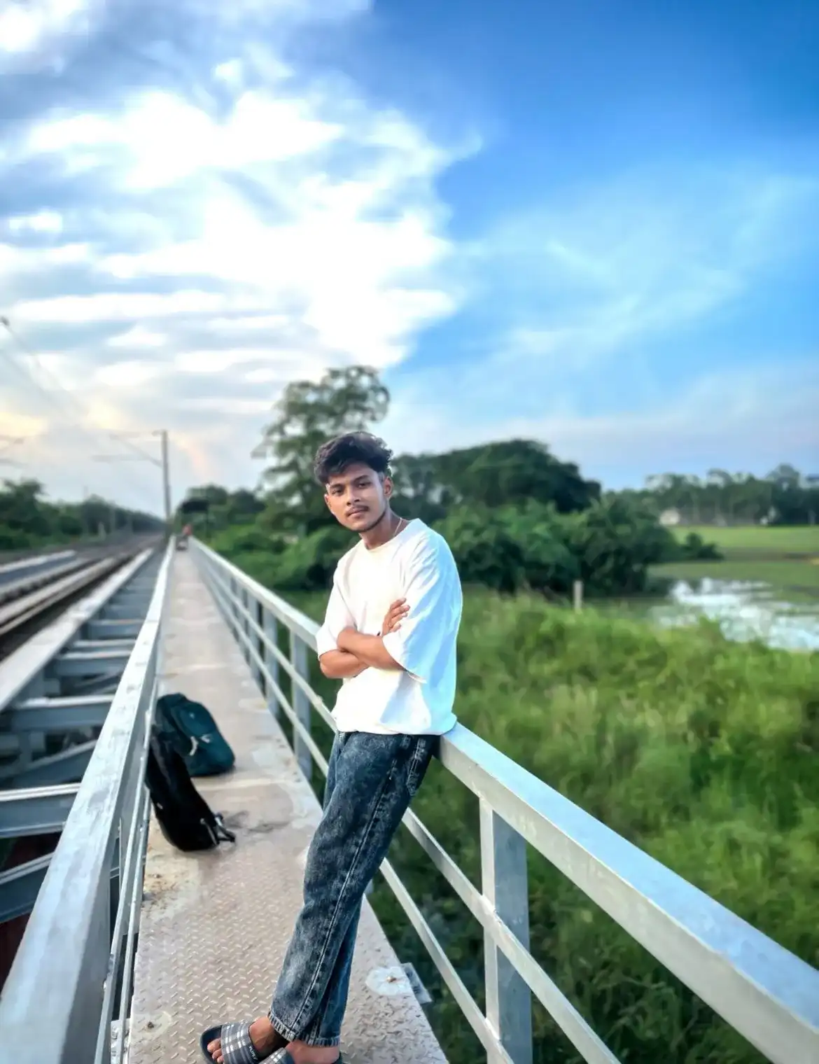 Casual outfit portrait of Subham